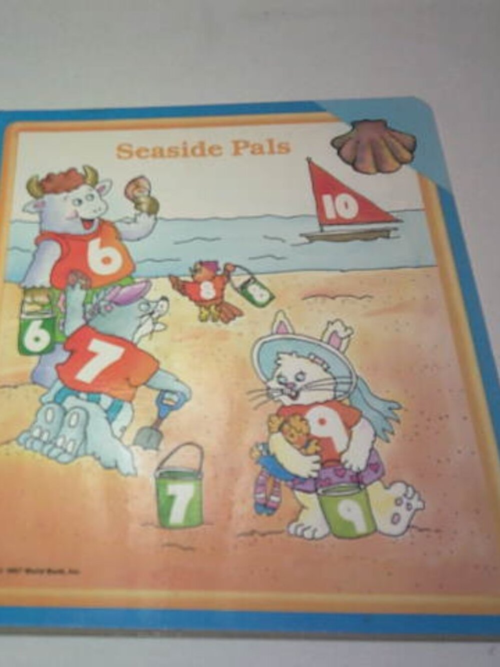 VTG 1987 WORLD BOOK INC. KIDS BOARD 📘 SEASIDE PALS NEW CONDITION